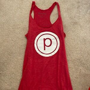pure barre circle P tank top